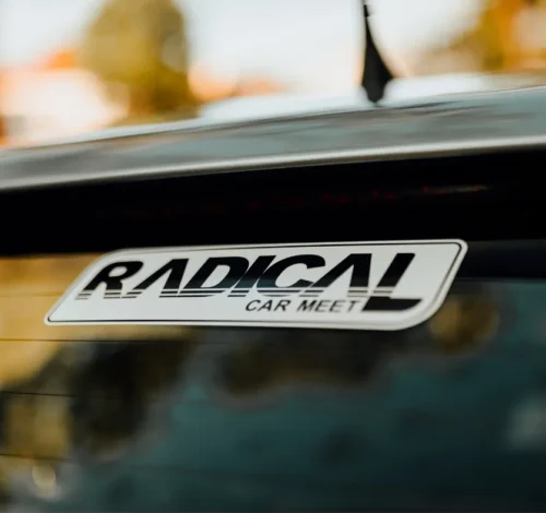 Radical Car Meet Sticker BoW