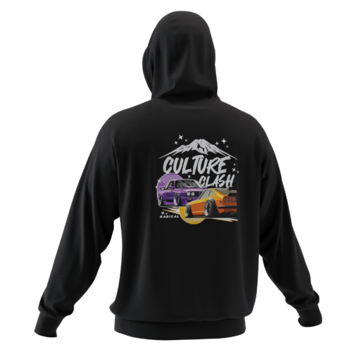 CULTURE CLASH HOODIE - BLACK